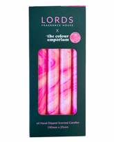 Velas cónicas sumergidas a mano de Oxfordshire